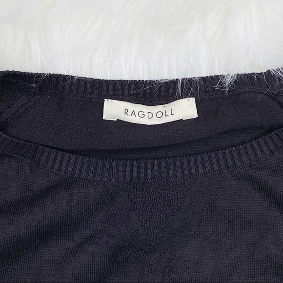 NWT Ragdoll Black Stripe Lounge Sweatshirt - Picture 11 of 13